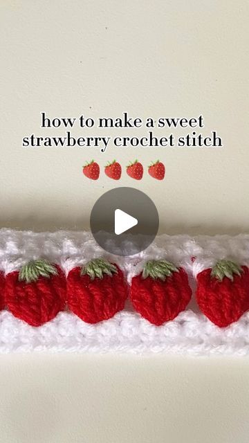 Crochet Strawberry, Crochet Food, January 3, I Dont Know, Headband Pattern, My Nails, Crochet Headband, Creative Gifts, Ants