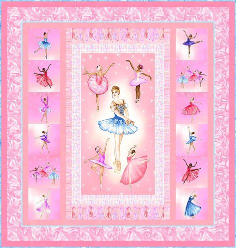 Ballet Quilt Pattern, Ballerina Quilt Pattern, Ballet Quilt, Ballerina Fabric, Free Quilting, Quilt Patterns Free, Quilt Making, Free Pattern, Quilt Patterns