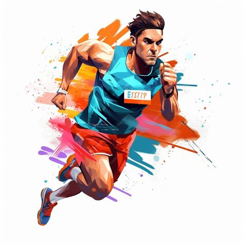 Premium Photo | Runner isolated on white background Muscular sportive man Concept of action Generative Ai Photo Runner, Marathon Poster, Marathon Posters, Athlete Running, Sports Background, Pinterest Pictures, Runner Games, Running Photos, Sports Attire