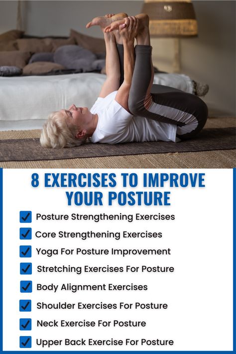 Exercises To Improve Your Posture Men Posture, Posture Workout, Benefits Of Mushrooms, Forward Head Posture Exercises, Health Benefits Of Mushrooms, Posture Correction Exercises, Upper Back Exercises, Posture Corrector For Men, Workout Benefits