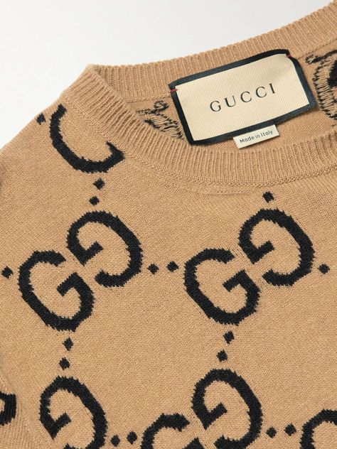 Shop GUCCI Logo-Jacquard Wool Sweater, Explore the latest in-season GUCCI collection today on MR PORTER The House Of Gucci, Shop Gucci, House Of Gucci, Gucci Collection, Gucci Sweater, Tom Ford Bag, Gucci Outfits, Gucci Logo, Sweater For Men