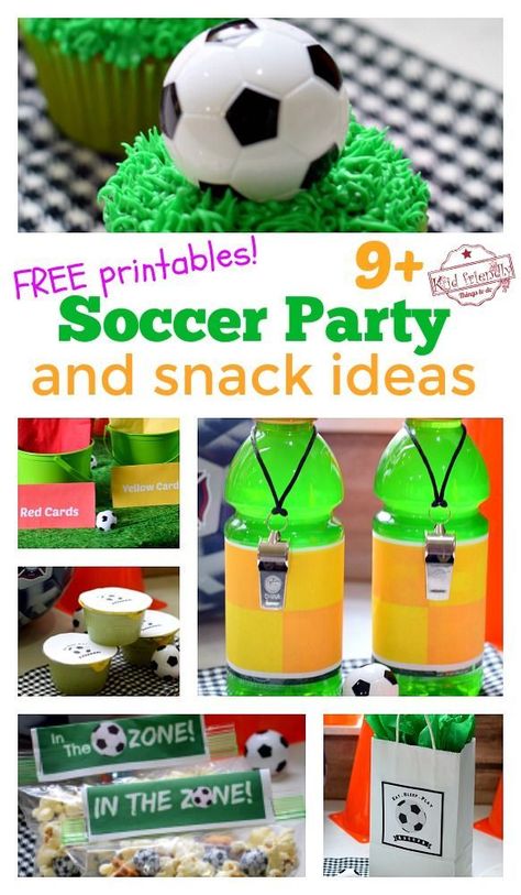 Soccer Birthday Party Snacks, Soccer Treats For Kids, Soccer Snack Ideas, Soccer Game Snacks, Soccer Party Food, Soccer Birthday Party Ideas, Soccer Team Party, Soccer Treats, Soccer Snacks