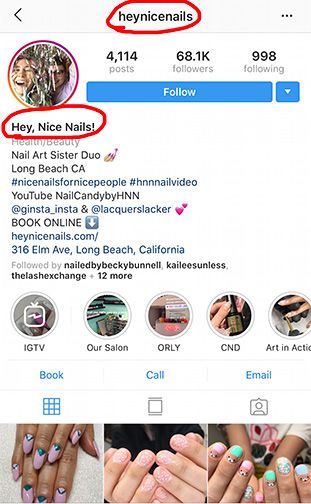 Instagram for salons 101: Everything you need to know to set up and grow your account Nails Account Name Ideas, Instagram Nail Usernames, Username For Hairstylist, Hair Page Username Ideas, Cosmetology Instagram Account Names, Nail Account Name Ideas, Hair And Nail Salon Names, Salon Marketing Social Media, Usernames For Instagram