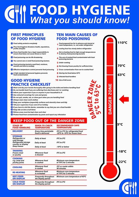 Hygiene Poster, Food Safety Posters, Food Safety And Sanitation, Food Safety Training, Kitchen Hygiene, Health And Safety Poster, Food Safety Tips, Safety Poster, Food Hygiene