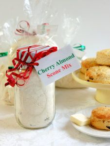 homemade cherry almond scone mix Cherry Scones, Scone Mix, Homemade Scones, Cherry Almond, Mason Jar Gifts, Meals In A Jar, Cherry Flavor, Jar Gifts, Freshly Baked