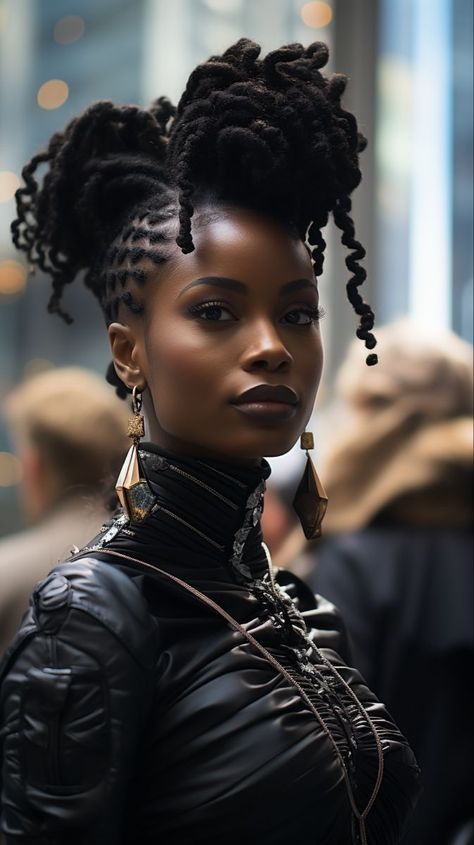 Braid Parts, Punk Braids, Black Creatives, Black Royalty, Nubian Queen, African Royalty, Afro Style, Hair Twist Styles, Hair Braids