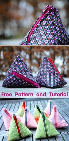 Pyramid Purse, Diy Bags Easy, Scissor Keeper, Pyramid Bag, Diy Bag Strap, Diy Bags Tutorial, Diy Coin Purse, Handbag Tutorial, Quilted Projects