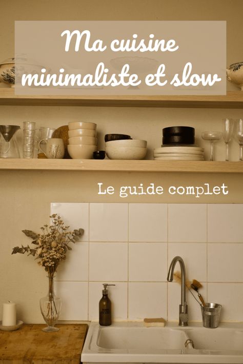 Slow Design, Home Organisation, Minimalist Kitchen, Less Is More, Kitchen Interior, Kitchen Organization, Concept Store, Floating Shelves, Sweet Home