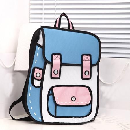 2D Backpack | Kawaii Berry 2d Backpack, Chibi Gacha, 2d Bags, Aztec Bag, Outfit Gacha, Cute School Bags, Kawaii Backpack, Gacha Props, Cartoon Backpack