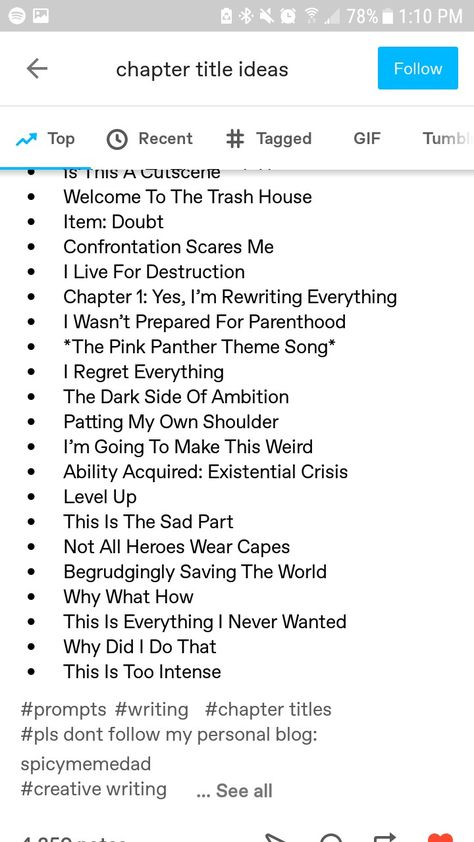 Chapter Names Ideas, Funny Chapter Titles, Book Chapter Title Ideas, Novel Title Ideas, Book Titles Ideas Wattpad, Chapter Title Ideas, Chapter Names, Chapter Ideas, Chapter Titles