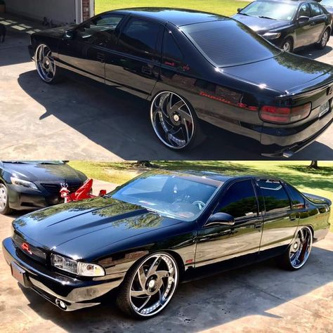 1996 Impala Ss, 96 Impala Ss, Chevy Caprice Classic, Impala Car, Bat Mobile, Old School Muscle Cars, Custom Vehicles, Chevy Impala Ss, Donk Cars