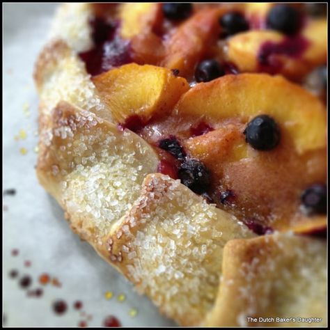 The Dutch Baker's Daughter: Easy Peach and Blueberry Galette Peach Blueberry Galette, Peach Gallette Recipe Pioneer Woman, Peach Galette Recipe, Blueberry Galette, Bake Off Recipes, Peach Blueberry, Galette Recipe, Different Fruits, Pumpkin Seasoning