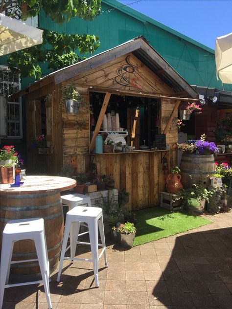 Our little Coffee Shack. Coffee shop, espresso bar, Maleny, Sunshine Coast, Queensland, Australia. Lakeside Coffee Shop, Food Shack Design, Coffee Stall, Coffee Shack, Coffee Breakfast Smoothie, Coffee Trailer, Barn Shop, Garden Coffee, Small Cafe