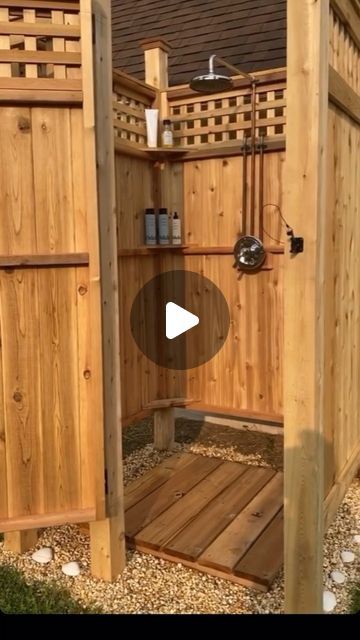 Cape Cod Outdoor Shower Kits on Instagram: "Take a look at how easy it is to install our Cape Cod Outdoor Shower Kits! Video by: @kateystanley  . . . . .  #capecod #capecodshowerkits #outdoorshower #diyoutdoorshower #diy #showerkit #outdoorshowerkit #outdoorshowerencolsure #outdoorshowerideas #diyoutdoorshower #freestandingoutdoorshower #outdoorpoolshower #outdoorshowergoals #outdoorshowerdesign #outdoorshowerseason #capecodlife #capecodsummer #capecodstyle #capecodhouse #capecoddesign #capecodstylehome #capecodder" Cabin Shower Ideas, Outside Shower Ideas, Outdoor Toilet And Shower, Outdoor Shower Inspiration, Diy Outdoor Shower Ideas, Outdoor Solar Shower, Outdoor Shower Kits, Outside Showers, Outdoor Shower Diy