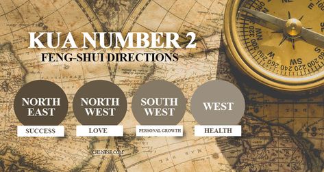 Feng Shui Kua Number 2 #fengshui #fengshuitips #fengshuibasics #kuanumber #fengshuihome Feng Shui Tips Good Energy, Feng Shui Directions, Compass Directions, North South East West, Wilted Flowers, Feng Shui Energy, Feng Shui Bedroom, Love And Relationships, Feng Shui Tips