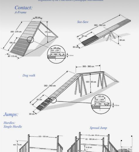 Agility Equipment For Dogs Diy, Dog Course Diy, Diy Dog Equipment, Diy Dog Walk Agility, Agility Equipment For Dogs, Diy Obstacle Course For Dogs, Diy Dog Agility Equipment Do It Yourself, Diy Dog Park Equipment, Dog Training Agility