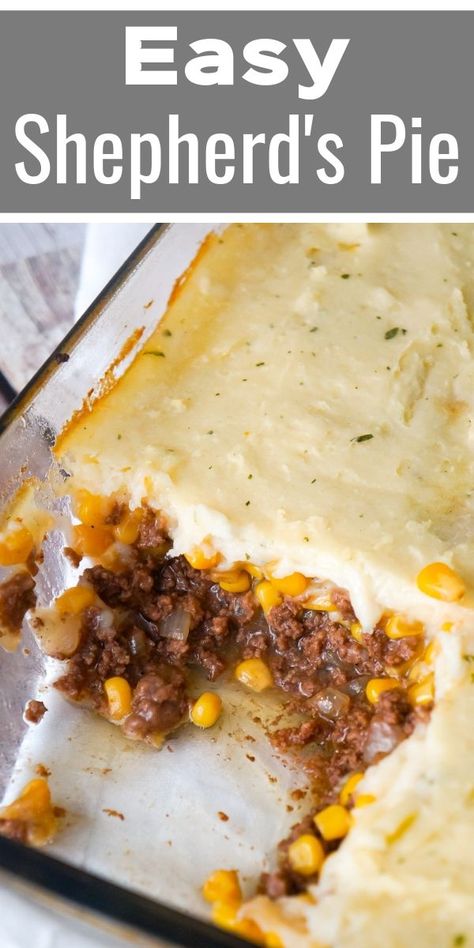 Sheppards Pie Recipe, Best Shepherds Pie Recipe, Shepards Pie Recipe, Easy Shepherds Pie, Ground Beef Dinner, Instant Mashed Potatoes, Shepherds Pie Recipe, Ground Beef Casserole, Dinner With Ground Beef