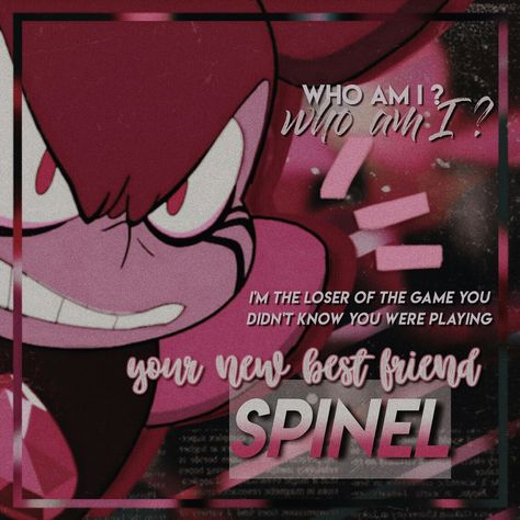 Spinel Aesthetic, Spinel Pfp, Stevens Universe, Steven Universe The Movie, Pearl Aesthetic, Haikyuu Meme, Discord Pfps, Pink Strawberry, Who Am I