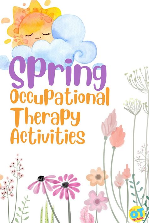 Use these Spring activities in occupational therapy sessions or in the classroom or home to support child development. Includes Spring handwriting, Spring visual perception, Spring crafts, Spring sensory activities, Spring fine motor activities, and Spring gross motor activities! Visual Processing Activities, Spring Sensory Activities, Spring Fine Motor Activities, Auditory Processing Activities, Vestibular Activities, Proprioceptive Activities, Fine Motor Play, Visual Motor Activities, Spring Sensory