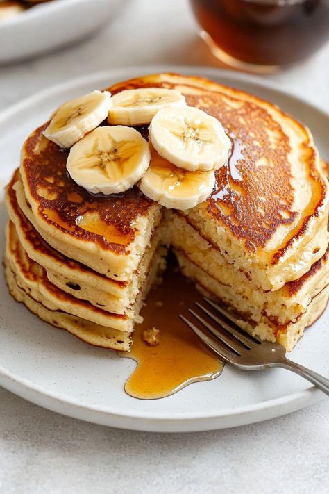 Easy Greek Yogurt Banana Pancakes