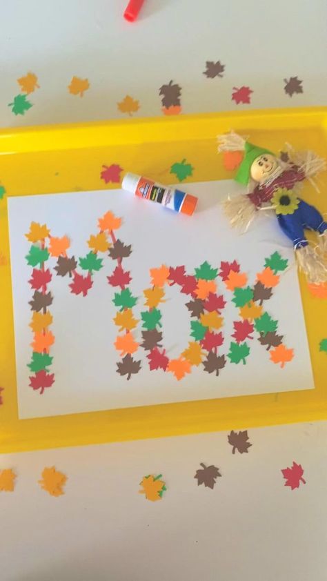 Leaf Name Craft in 2022 | Preschool crafts, Fall preschool activities, Fall crafts Pre Schooler Activities November, Fall Name Recognition Activities, Leave Activities Preschool, Fall Leaves Activities Preschool, Thanksgiving Name Craft, Fall Harvest Preschool Activities, Pre Schooler Activities Ideas Fall, Fall Leaves Preschool Activities, Fall Theme Preschool Activities