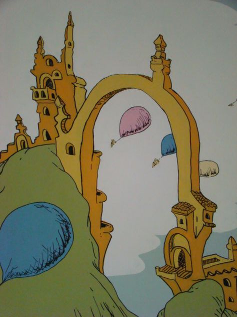 Dr Seuss Nursery Homedit@gmail.com Dr Seuss Buildings, Dr Seuss Mural Ideas, Dr Seuss Architecture, Dr Sues Art, Dr Suess Aesthetic, Dr Seuss Mural, Dr Seuss House, Dr Seuss Drawings, Colorful Surrealism