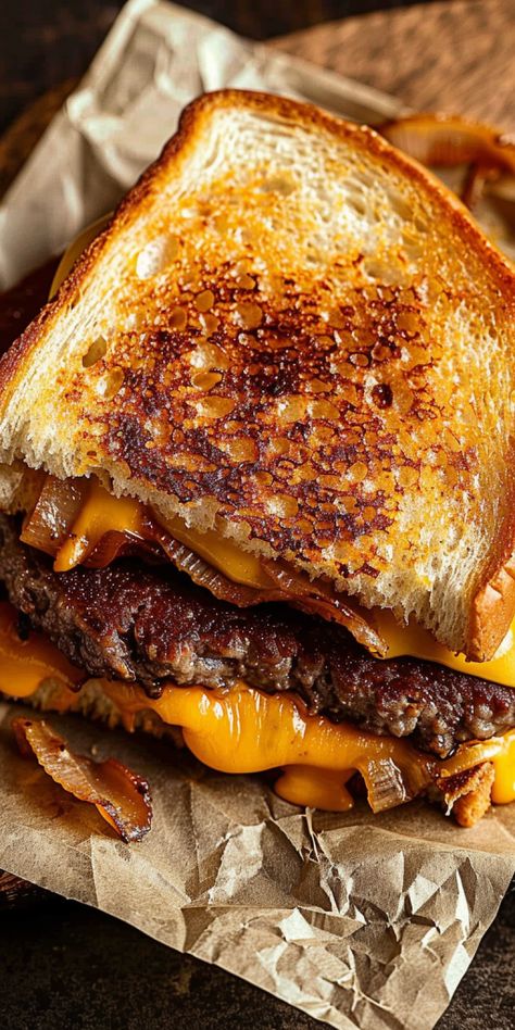 Copycat Whataburger Patty Melt [50 Minutes] - Chasety Copycat Whataburger Patty Melt, Copycat Whataburger, Food Truck Foods, Whataburger Patty Melt, Texas Burger, Hamburger Ideas, Patty Melt Recipe, Trending Food, Patty Melt