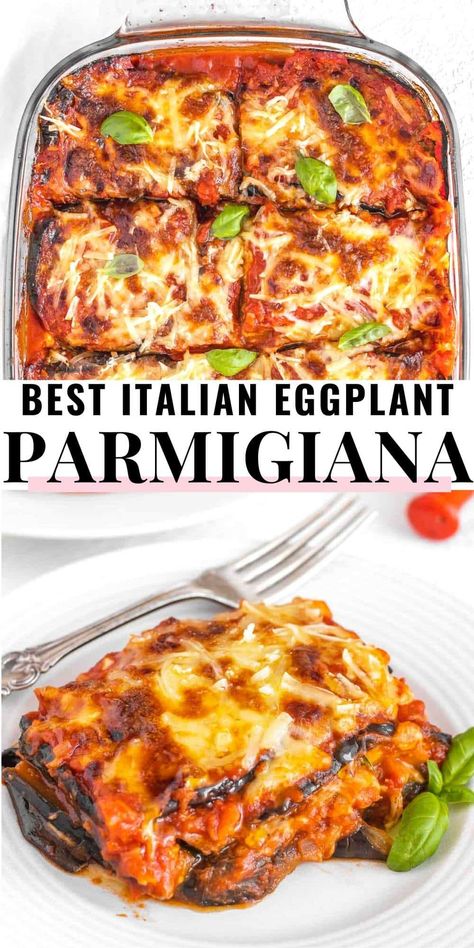 Classic Eggplant Parmesan Recipe, Eggplant Parmesan No Egg, Quick Eggplant Parmesan, Brinjal Recipes Italian, Eggplant Parmesan Ricotta, Eggplant Parm Recipes Easy, Non Breaded Eggplant Parmesan, Bake Eggplant Parmesan, Simple Eggplant Parmesan