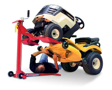 MoJack EZ Max - Residential Riding Lawn Mower Lift, 450lb Lifting Capacity, Fits Most Residential & Ztr Mowers, Folds Flat For Easy Storage, Use for Mower Maintenance Or Repair Fixing Cars, Lawn Mower Maintenance, Best Lawn Mower, Garage Lift, Unique Clutch, Tractor Mower, Handy Man, Riding Lawn Mowers, Riding Mower