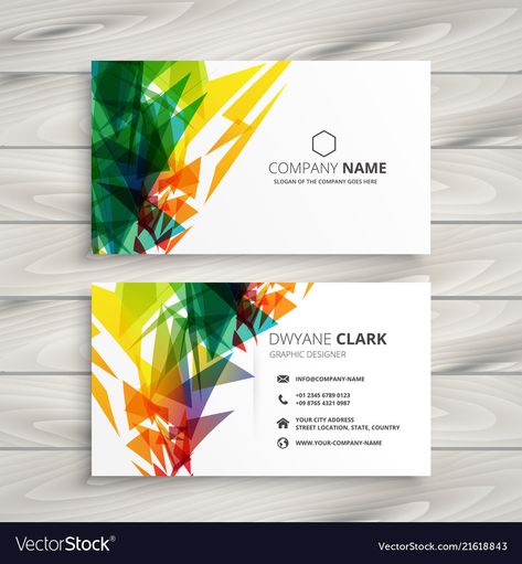 Free Vector Business Cards, Painter Business Card, Visiting Card Templates, Visiting Card Design, Unique Business Cards, Cards Templates, Visiting Cards, Logo Design Creative, Design Graphique