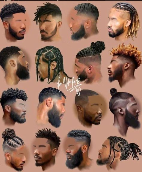 Black Hair Men, Mens Twists, Vtuber Ideas, Mens Dreadlock Styles, Mens Twists Hairstyles, Practice Painting, Afro Hairstyles Men, Cornrow Styles, Braid Styles For Men