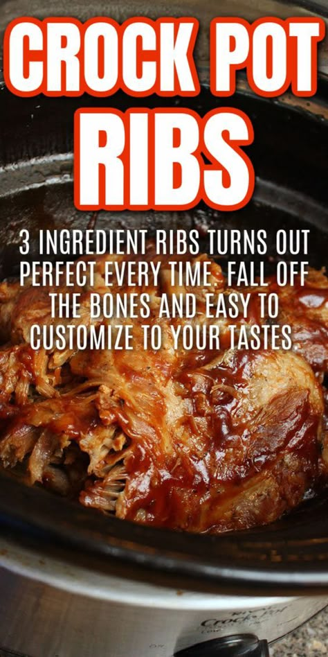 Easy Crockpot Ribs Simple, Crock Pot Ribs Easy, Ribs In The Crockpot Easy, Boneless Spare Ribs In The Crock Pot, Rib Tips Recipe Crockpot, Crockpot Ribs Recipes Easy, Spare Ribs In The Crock Pot, Boneless Ribs Crockpot, Crockpot Spare Ribs