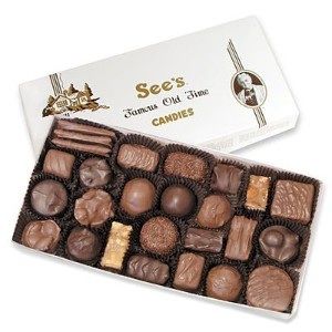 Sees candies. Assorted chocolates and caramels. No nuts or coconut. Check! Sees Candies, Box Of Chocolates, Chocolate Assortment, Chocolate Shop, Favorite Candy, Electronic Gifts, Candy Store, Recipe For Mom, Chocolate Gifts