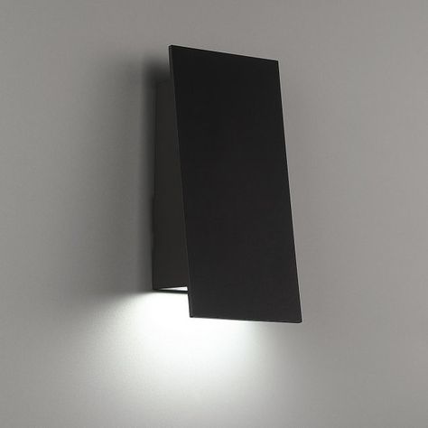 WAC Lighting Exterior Wall Sconces Black, Black Outdoor Wall Lights, Led Light Fixtures, Led Outdoor Wall Lights, Dark Sky, Outdoor Sconces, Light Beam, Wac Lighting, Glass Diffuser