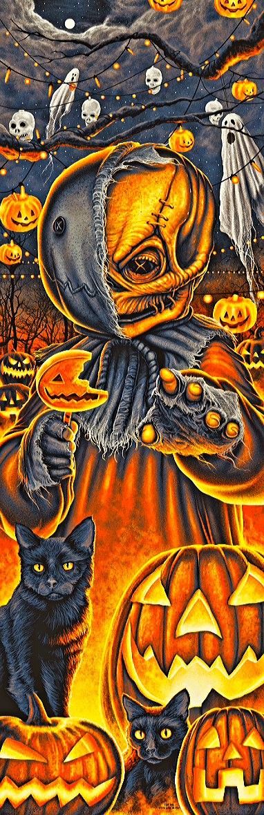 Sam <3 Sam Trick R Treat Wallpaper, Trick Or Treat Movie, Halloween Live Wallpaper, Sam Trick R Treat, Halloween Wallpaper Iphone Backgrounds, Halloween Horror Movies, Horror Movie Icons, Horror Artwork, Trick R Treat