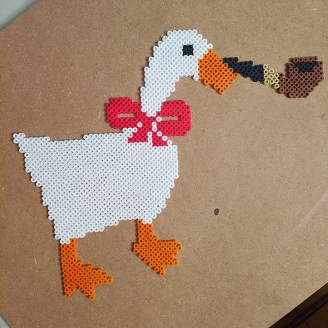 Goose Perler Beads, Goose Perler Bead Pattern, Melty Beads, Perler Patterns, Perler Bead Patterns, Perler Bead, Bead Patterns, Yours Truly, Hama Beads