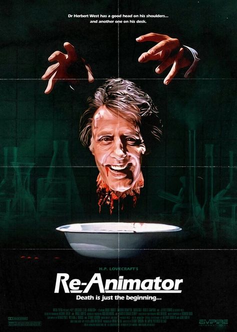 Re-Animator Lovecraft Monsters, Best Movies List, Re Animator, Old Movie Posters, Movie To Watch List, Best Horror Movies, Horror Posters, Classic Horror Movies, Horror Movie Posters