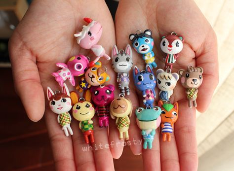 Animal Crossing Fan Art, Animal Crossing Characters, Animal Crossing Villagers, How To Make Clay, Cute Polymer Clay, Mad Tea Party, Clay Figurine, Clay Animals, Animal Crossing Game