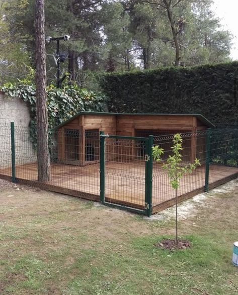 Dog Cage Storage Ideas, Outdoor Dog Area, Backyard Dog Area, Dog Play Area, Kennel Ideas Outdoor, Dog Backyard, Dog Kennel Designs, Dog Trailer, Dog House Plans