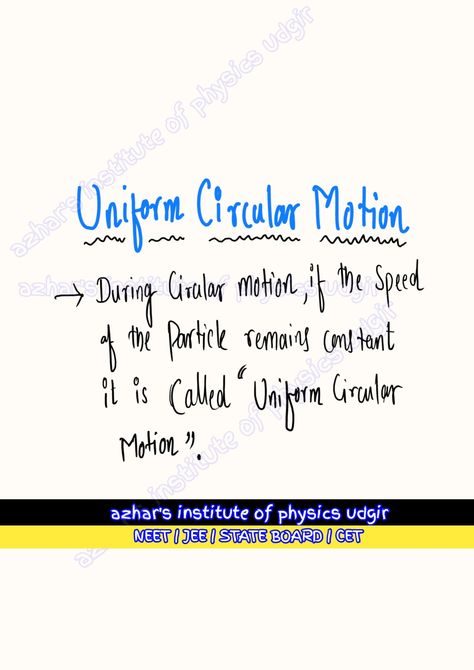 #UCM #Uniformcircularmotion #azharinstituteofphysics #udgir Circular Motion, Physics, Motion