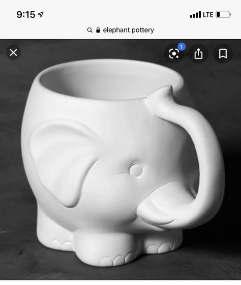 Elephant Pottery, Handmade Ceramic Mugs, Elephant Mug, Cardboard Crafts Kids, Ready To Paint Ceramics, Paint Ceramic, Super Store, Diy Ceramic, Hand Built Pottery