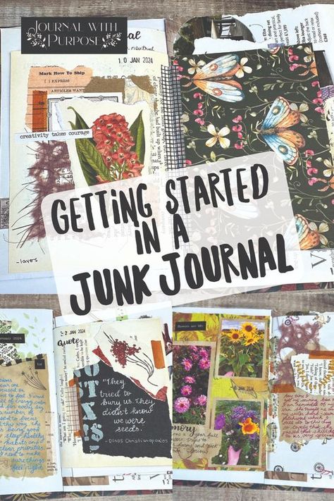 Are you interested in keeping a junk journal, but not sure how to get started? In this blog post I share some of my favourite tips to help get you well on the way #junkjournal How To Junk Journal, Junk Journal Aesthetic, Helen Colebrook, Thick Sketchbook, Journalling Aesthetic, Larp Inspiration, Journal Tutorials, Planning Routine, Journaling Tips