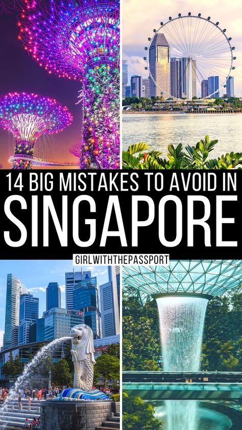 14 Big Mistakes to Avoid in Singapore + Secret Expert Tips for 2023 Singapore Things To Do, Singapore Vacation, Singapore Travel Tips, Singapore Attractions, Singapore Guide, Singapore Itinerary, Things To Do In Singapore, Visit Singapore, Visit Asia