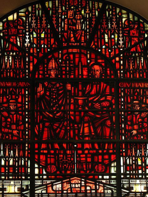 29 June, Stained Glass Church, Modern Stained Glass, Church Windows, Red Stain, City Of London, St Peter, Stained Glass Window, Light Project