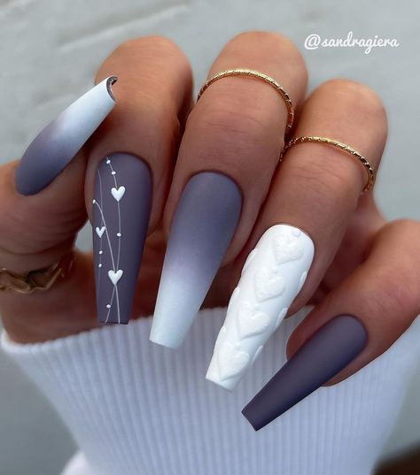 2025 Nails, Grey Nail, Grey Nail Designs, Wow Nails, Shaped Nails, Fancy Nails Designs, Stylish Nails Designs, Girly Acrylic Nails, Dope Nail Designs