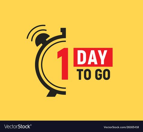 Countdown Images, Countdown Design, 1 Day To Go, Free Flyer Design, 1 Day Left, Digital Graphics Art, Day Countdown, Personalized Gifts For Men, Price Offer