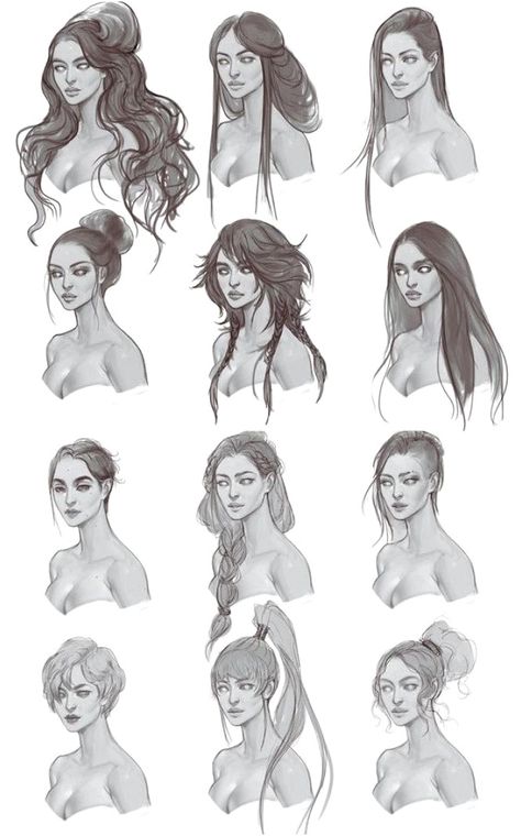 Braids Asian, Hairstyles Drawing Reference, Hair References Drawing, Long Hair Drawing, Hairstyles Drawing, Pelo Anime, Manga Hair, Hair Sketch, Diamond Face