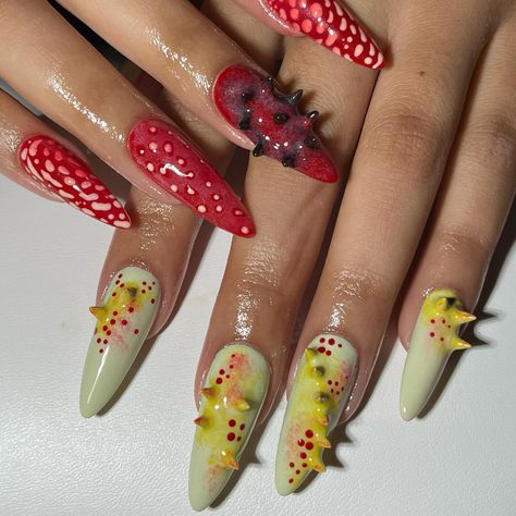 Esther Spirit • Luxury at your fingertips (@setsbyspirit) • Instagram photos and videos Venus Fly Trap Nails, Trap Nails, Plant Nails, Rafflesia Arnoldii, Fly Trap, Little Shop Of Horrors, Crazy Nails, Venus Fly Trap, Bling Acrylic Nails