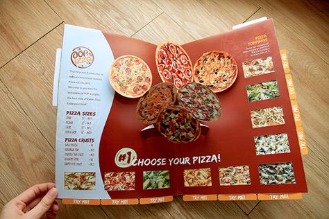 Pop Up Pizza Menu Book on Behance Pizza Menu Design, Cafe Menu Design, Menu Card Design, Menue Design, Pizza Menu, Menu Designs, Pop Up Art, Food Menu Design, Menu Book