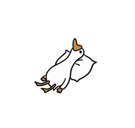 Cute Doodle Art Easy, Doodle Art Easy, Goose Drawing, Duck Tattoos, Cute Small Drawings, Duck Drawing, Cute Doodle, Easy Doodles, Doodle Tattoo